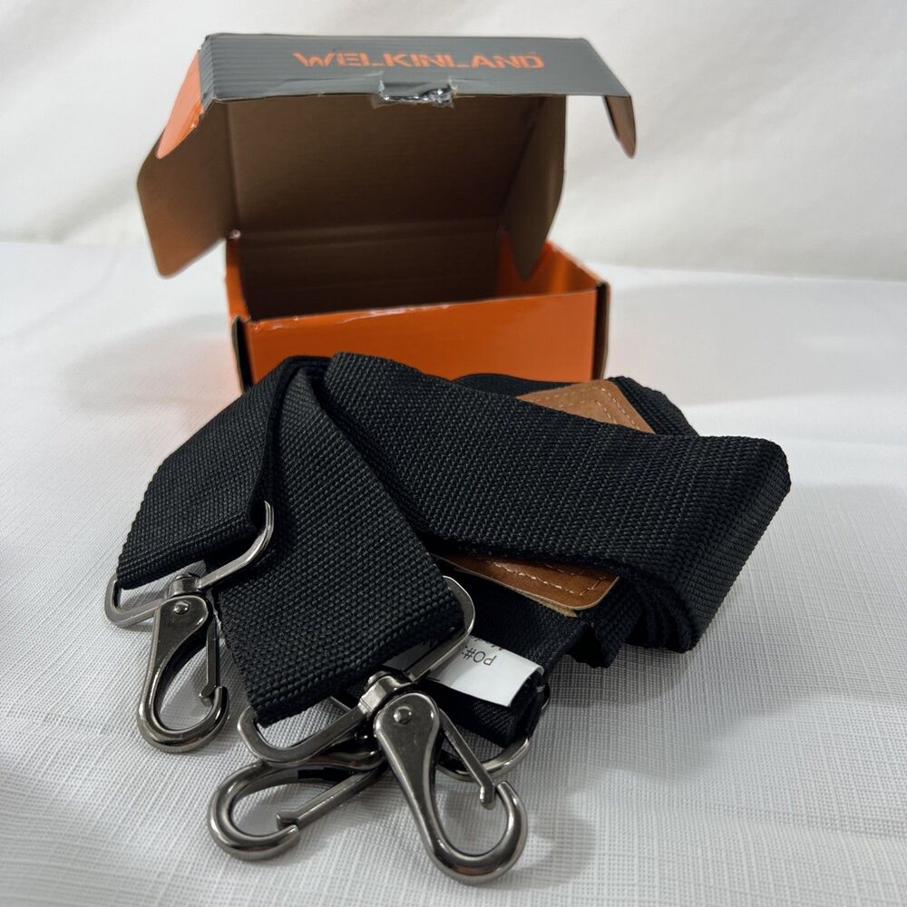 Welkinland - Heavy Duty - 2 In Inch - Black Suspenders - X Back - WO21170 - NEW